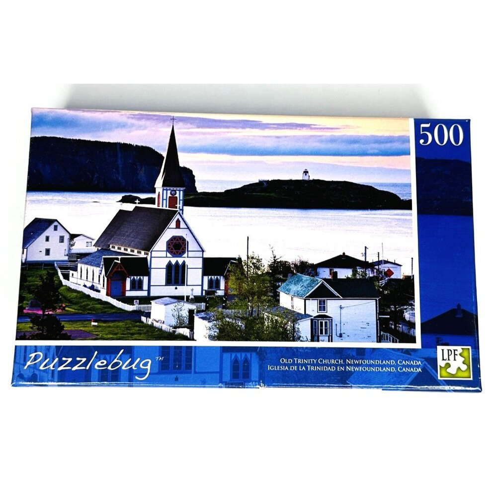 NEW! Puzzlebug 2009 500 Pieces Puzzle Old Trinity Church Newfoundland Canada